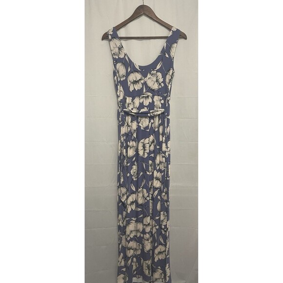 A Pea in the Pod Maternity Dress Maxi Purple Floral Small - Picture 5 of 13